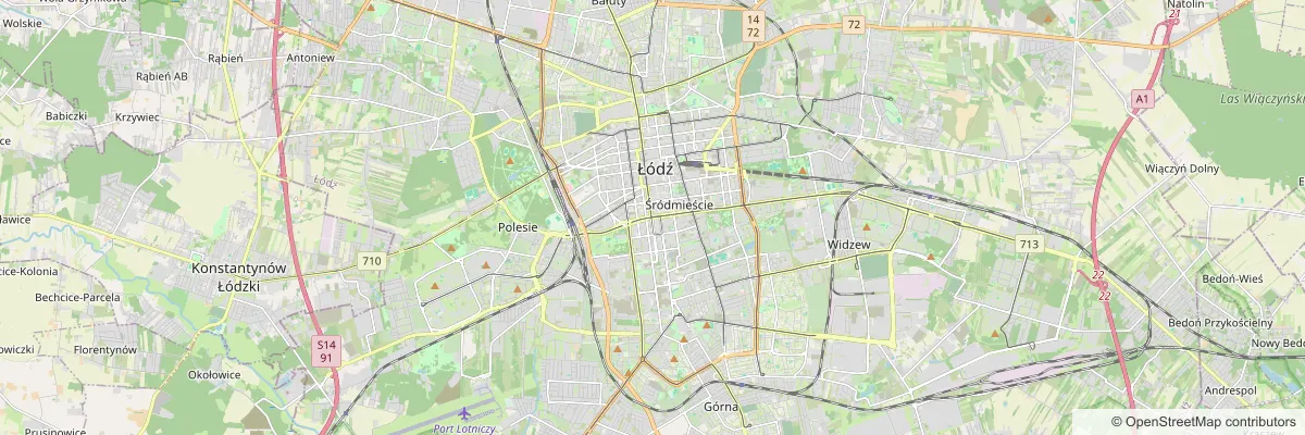 Tworzenie stron internetowych Łódź - mapa miasta i okolic, w których obsługujemy firmy