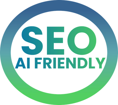 Plakietka SEO AI Friendly - potwierdzenie, że strona jest czytelna dla robotów ChatGPT, Perplexity i Gemini